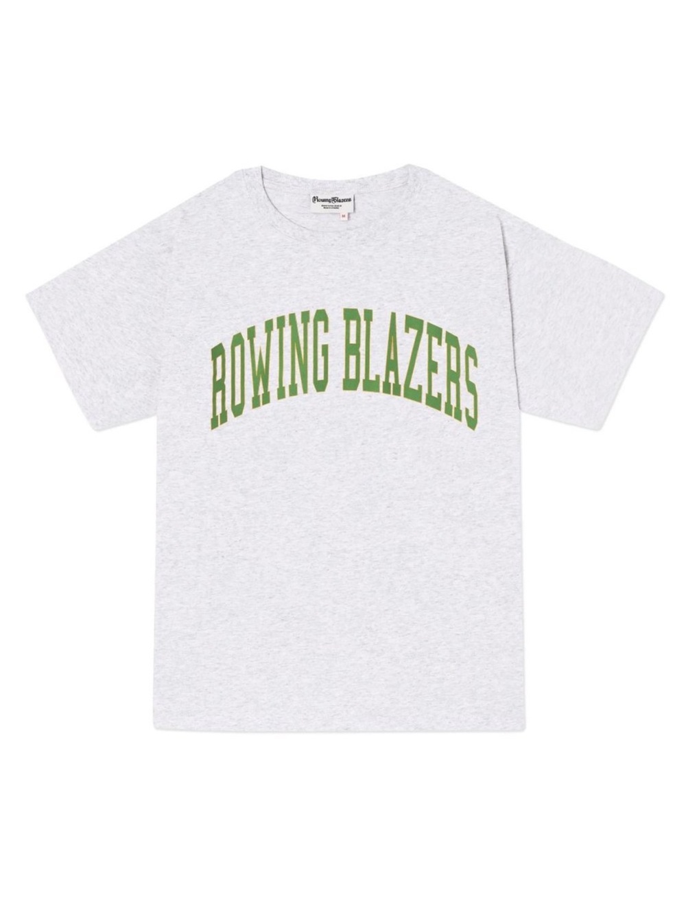 Rowing Blazers Light Heather Gray Tee with Navy Logo